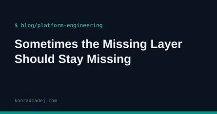 Sometimes the Missing Layer Should Stay Missing